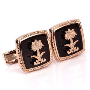 Designer Rose Gold Cufflinks